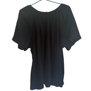 Old Navy Velvet Short Sleeve Swing Blouse Shirt